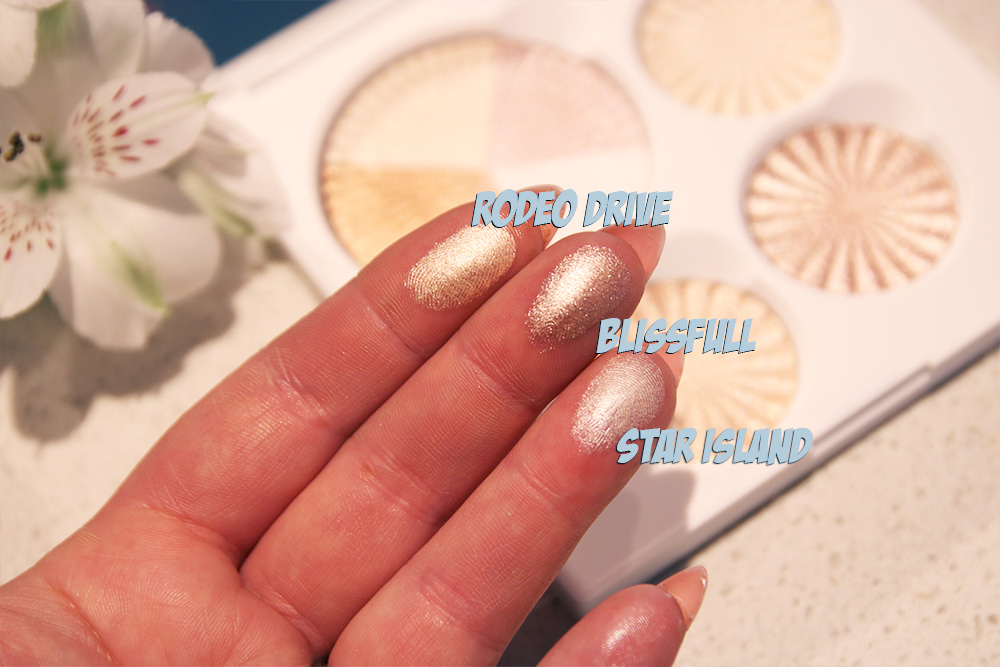 swatches ofra highlighter